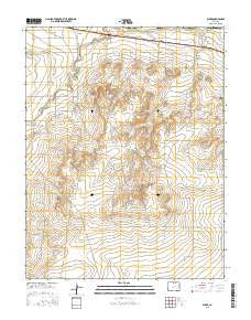 Elder Colorado Current topographic map, 1:24000 scale, 7.5 X 7.5 Minute, Year 2016