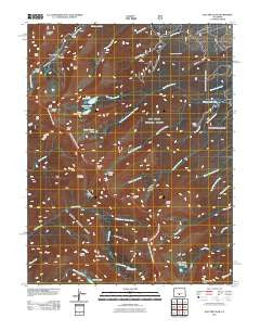 Electric Peak Colorado Historical topographic map, 1:24000 scale, 7.5 X 7.5 Minute, Year 2011
