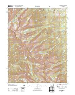 Electric Peak Colorado Historical topographic map, 1:24000 scale, 7.5 X 7.5 Minute, Year 2013