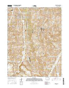 Elizabeth Colorado Current topographic map, 1:24000 scale, 7.5 X 7.5 Minute, Year 2016