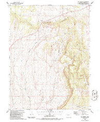 Elk Springs Colorado Historical topographic map, 1:24000 scale, 7.5 X 7.5 Minute, Year 1986