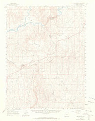 Elk Springs Colorado Historical topographic map, 1:62500 scale, 15 X 15 Minute, Year 1960