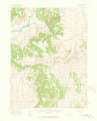 Elk Springs Colorado Historical topographic map, 1:62500 scale, 15 X 15 Minute, Year 1960