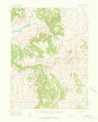 Elk Springs Colorado Historical topographic map, 1:62500 scale, 15 X 15 Minute, Year 1960