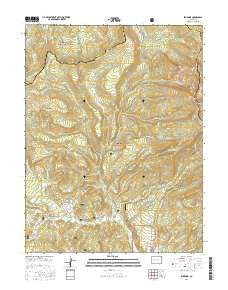 Elk Knob Colorado Current topographic map, 1:24000 scale, 7.5 X 7.5 Minute, Year 2016