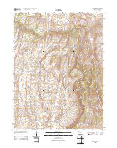 Elk Springs Colorado Historical topographic map, 1:24000 scale, 7.5 X 7.5 Minute, Year 2013
