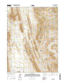 Elkhorn Colorado Current topographic map, 1:24000 scale, 7.5 X 7.5 Minute, Year 2016