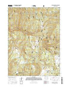 Elkhorn Mountain Colorado Current topographic map, 1:24000 scale, 7.5 X 7.5 Minute, Year 2016