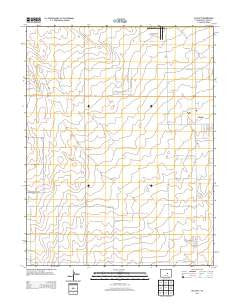 Ellicott Colorado Historical topographic map, 1:24000 scale, 7.5 X 7.5 Minute, Year 2013