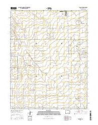Ellicott Colorado Current topographic map, 1:24000 scale, 7.5 X 7.5 Minute, Year 2016