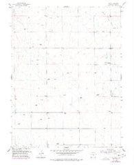 Ellicott Colorado Historical topographic map, 1:24000 scale, 7.5 X 7.5 Minute, Year 1954