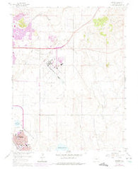 Elsmere Colorado Historical topographic map, 1:24000 scale, 7.5 X 7.5 Minute, Year 1961