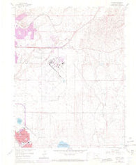 Elsmere Colorado Historical topographic map, 1:24000 scale, 7.5 X 7.5 Minute, Year 1961