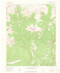 Engineer Mountain Colorado Historical topographic map, 1:24000 scale, 7.5 X 7.5 Minute, Year 1960