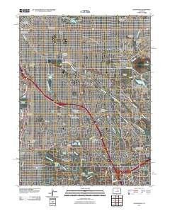 Englewood Colorado Historical topographic map, 1:24000 scale, 7.5 X 7.5 Minute, Year 2010