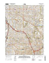 Englewood Colorado Current topographic map, 1:24000 scale, 7.5 X 7.5 Minute, Year 2016