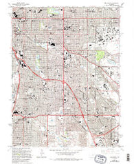 Englewood Colorado Historical topographic map, 1:24000 scale, 7.5 X 7.5 Minute, Year 1965