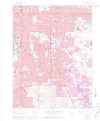 Englewood Colorado Historical topographic map, 1:24000 scale, 7.5 X 7.5 Minute, Year 1965
