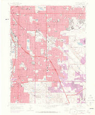 Englewood Colorado Historical topographic map, 1:24000 scale, 7.5 X 7.5 Minute, Year 1965