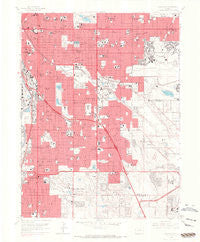 Englewood Colorado Historical topographic map, 1:24000 scale, 7.5 X 7.5 Minute, Year 1965