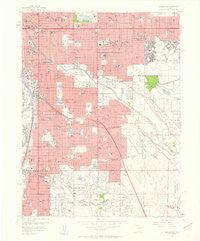 Englewood Colorado Historical topographic map, 1:24000 scale, 7.5 X 7.5 Minute, Year 1957