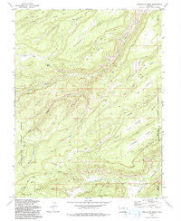 Escalante Forks Colorado Historical topographic map, 1:24000 scale, 7.5 X 7.5 Minute, Year 1973