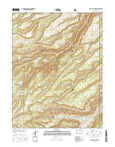 Escalante Forks Colorado Current topographic map, 1:24000 scale, 7.5 X 7.5 Minute, Year 2016