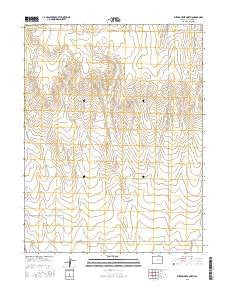 Eureka Creek North Colorado Current topographic map, 1:24000 scale, 7.5 X 7.5 Minute, Year 2016