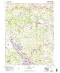 Evergreen Colorado Historical topographic map, 1:24000 scale, 7.5 X 7.5 Minute, Year 1965