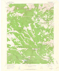 Evergreen Colorado Historical topographic map, 1:24000 scale, 7.5 X 7.5 Minute, Year 1960