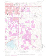 Fitzsimons Colorado Historical topographic map, 1:24000 scale, 7.5 X 7.5 Minute, Year 1965