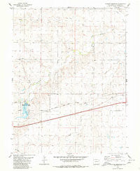 Flagler Reservoir Colorado Historical topographic map, 1:24000 scale, 7.5 X 7.5 Minute, Year 1980