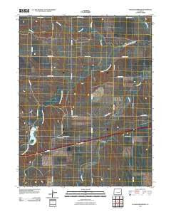 Flagler Reservoir Colorado Historical topographic map, 1:24000 scale, 7.5 X 7.5 Minute, Year 2010