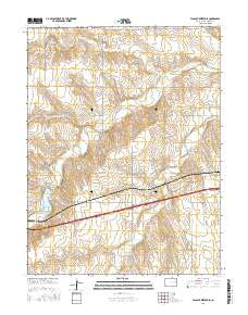 Flagler Reservoir Colorado Current topographic map, 1:24000 scale, 7.5 X 7.5 Minute, Year 2016