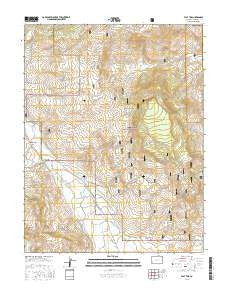Flat Top Colorado Current topographic map, 1:24000 scale, 7.5 X 7.5 Minute, Year 2016