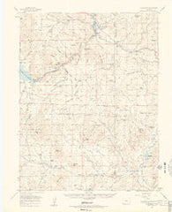 Florissant Colorado Historical topographic map, 1:62500 scale, 15 X 15 Minute, Year 1959