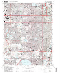 Fort Logan Colorado Historical topographic map, 1:24000 scale, 7.5 X 7.5 Minute, Year 1965