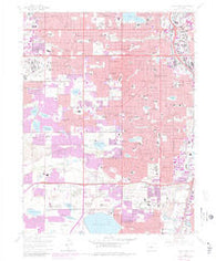Fort Logan Colorado Historical topographic map, 1:24000 scale, 7.5 X 7.5 Minute, Year 1965
