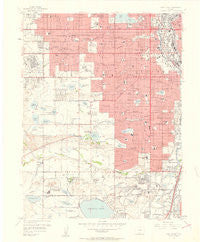 Fort Logan Colorado Historical topographic map, 1:24000 scale, 7.5 X 7.5 Minute, Year 1957