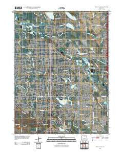 Fort Collins Colorado Historical topographic map, 1:24000 scale, 7.5 X 7.5 Minute, Year 2010