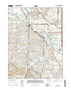 Fort Collins Colorado Current topographic map, 1:24000 scale, 7.5 X 7.5 Minute, Year 2016