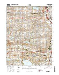 Fort Logan Colorado Current topographic map, 1:24000 scale, 7.5 X 7.5 Minute, Year 2016