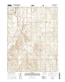 Fosston Colorado Current topographic map, 1:24000 scale, 7.5 X 7.5 Minute, Year 2016