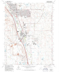 Fountain Colorado Historical topographic map, 1:24000 scale, 7.5 X 7.5 Minute, Year 1961