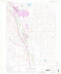 Fountain Colorado Historical topographic map, 1:24000 scale, 7.5 X 7.5 Minute, Year 1961
