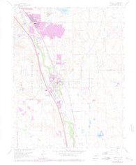 Fountain Colorado Historical topographic map, 1:24000 scale, 7.5 X 7.5 Minute, Year 1961