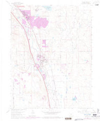 Fountain Colorado Historical topographic map, 1:24000 scale, 7.5 X 7.5 Minute, Year 1961