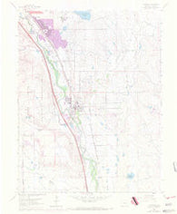 Fountain Colorado Historical topographic map, 1:24000 scale, 7.5 X 7.5 Minute, Year 1961