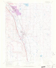 Fountain Colorado Historical topographic map, 1:24000 scale, 7.5 X 7.5 Minute, Year 1961
