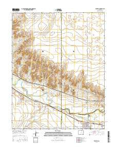 Fowler Colorado Current topographic map, 1:24000 scale, 7.5 X 7.5 Minute, Year 2016